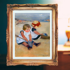 子供遊達のビーチ ポスター