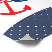 子供部屋いかりイラストレーション航海のテーマ ポスター (角)