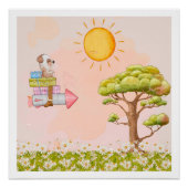 子供部屋お洒落アート ポスター (正面)