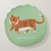 子供部屋かわいいタイガーかわいいベビールーム ラウンドクッション (裏面)