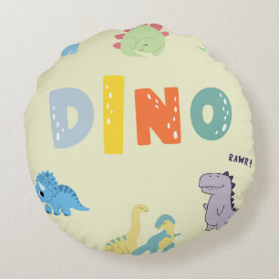 子供部屋かわいいベビー恐竜 ラウンドクッション