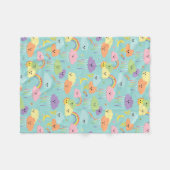 子供部屋かわいい曇り空 フリースブランケット (正面(横))