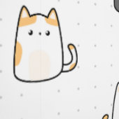 子供部屋にぴったりのかわいい猫のデザイン 壁紙 (縫い目)