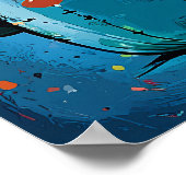 子供部屋のインテリアにぴったりな遊び心あふれるサボテンのキャラクターグリッド ポスター (角)