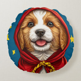 子供部屋のインテリアや犬好きへのギフトにぴったりなキャラクター犬 ラウンドクッション
