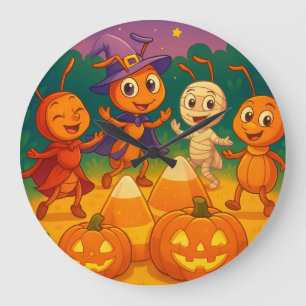 子供部屋のインテリア - ハロウィン アントパーティー ラージ壁時計