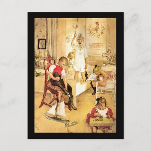 子供部屋のクリスマス シーズンポストカード (正面)