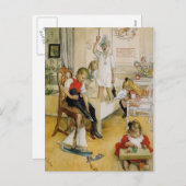 子供部屋のクリスマス シーズンポストカード (正面/裏面)