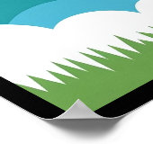 子供部屋のポスターにぴったりな、ふんわりとしたスペースアート ポスター (角)