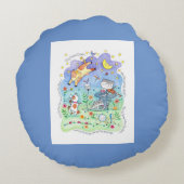 子供部屋の装飾用クッション ラウンドクッション (裏面)