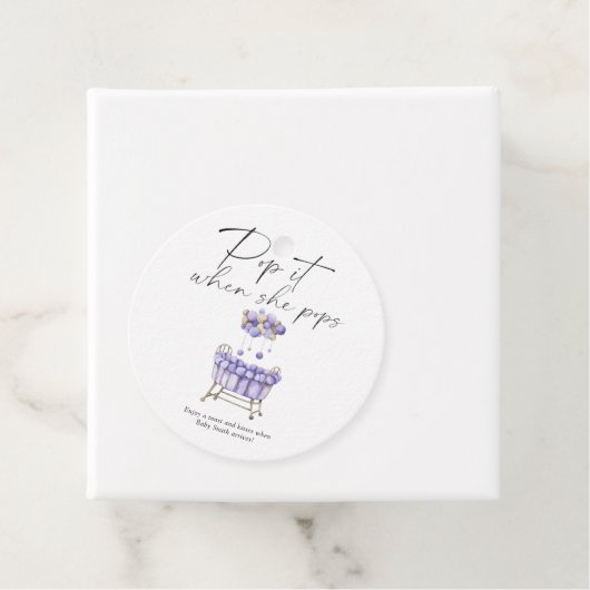 子供部屋の赤ちゃんポップ・アートののシャワー – それは!彼女がポップ フェイバータグ (インサイチュ)