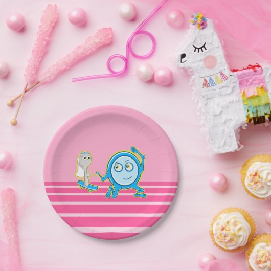 子供部屋はスプーン走で遠くに皿を韻を踏む ペーパープレート (パーティー)