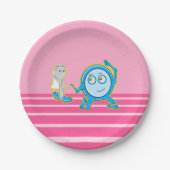 子供部屋はスプーン走で遠くに皿を韻を踏む ペーパープレート (正面)