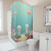 子供部屋または子供のバスルームのシャワーカーテン シャワーカーテン (インサイチュ)