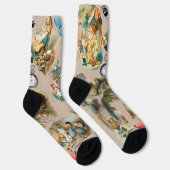 子供部屋アカラフルリス1800年代クラシック不思議の国 ソックス (右)