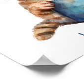 子供部屋アートのポスタ読ー猫が好きな本を ポスター (角)