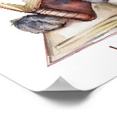 子供部屋アートのポスタ読ー・ドッグがパーソナライズされた本 ポスター (角)