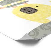 子供部屋アートイラストレーションゾウカガメ ポスター (角)