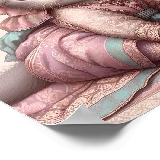 子供部屋アートヌサンタラ/伝統ベビーアニマルズ ポスター (角)