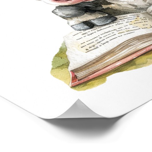 子供部屋アート読ポスターカウズ眼鏡 ポスター (角)