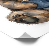 子供部屋アート読ポスターベア ポスター (角)