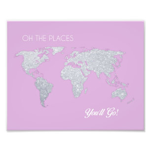 子供部屋アートOh the Places You'll Go Artwork フォトプリント