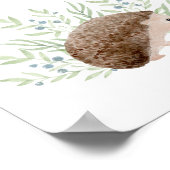 子供部屋ウォールアートベビーアニマルヘッジホッグドリーム ポスター (角)