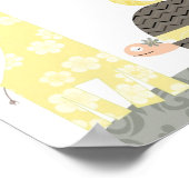 子供部屋ウォールアート(キリン・タートルアルファベット) ポスター (角)