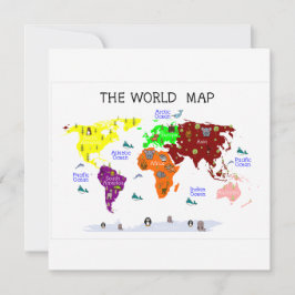 子供部屋ウォールアート，世界地図プリント，チャート ノートカード