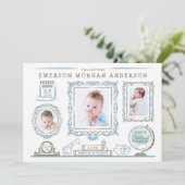 子供部屋ウォールベビー誕生発表 案内状 (スタンド正面)