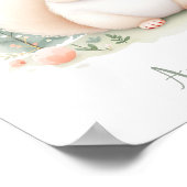 子供部屋カスタムリスのウッドランドガールズフローラ位置 ポスター (角)