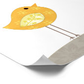 子供部屋キッズルームの壁保アート（見上げる） ポスター (角)