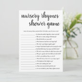 子供部屋シンプルライム |白黒ゲームカード 招待状 (スタンド正面)