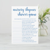 子供部屋シンプルライム |青フランスのいゲームカード 招待状 (スタンド正面)