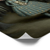 子供部屋スウィート小さな女の子とムーンアート ポスター (角)