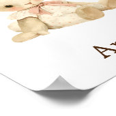 子供部屋デコール玩具動物ベビーガールバニーラビット ポスター (角)