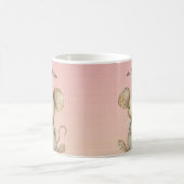 子供部屋デザイン:愛らしいマウスと'M'マウスアクセント コーヒーマグカップ (中央)