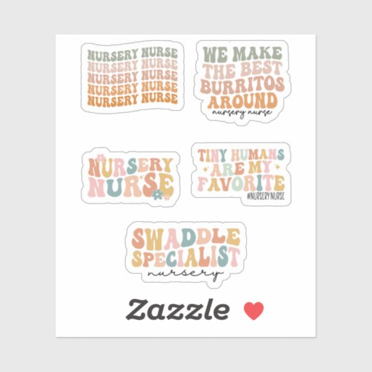 子供部屋ナース、生まれたばかりのナース、Groovy子供部屋ナース シール (シート)