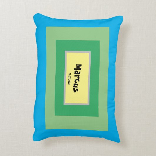 子供部屋パーソナライズされたアクセント枕 アクセントクッション (裏面(縦))