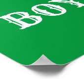 子供部屋パーソナライズされたデコールディノボーイズ名 ポスター (角)