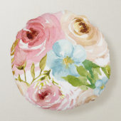 子供部屋パーソナライズされた枕 ラウンドクッション (裏面)