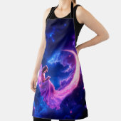 子供部屋ピンクフェアリーファンタジーグリッターネオンモー エプロン (インサイチュ)