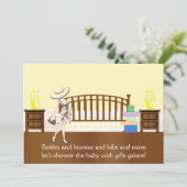 子供部屋ベビーシャワー招待状(YCA) 招待状 (スタンド正面)