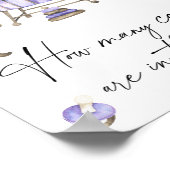 子供部屋ベビーシャワー – キャンディーの数を推測 ポスター (角)