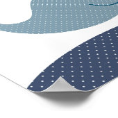 子供部屋ホエールアート子供へ ポスター (角)