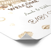 子供部屋ボホボタニカルアニマルベビーブシャワーバジェット ポスター (角)