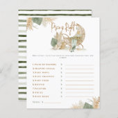 子供部屋ボホモダン赤ちゃんシャワーゲーム (正面/裏面)