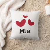 子供部屋ミニマル赤いハート装飾用クッション クッション (ブランケット)
