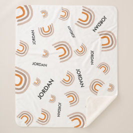 子供部屋モダンレインボーベビーフリースBl シェルパブランケット