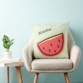 子供部屋モノグラムかわいらしlスイカlグリーン クッション (椅子)